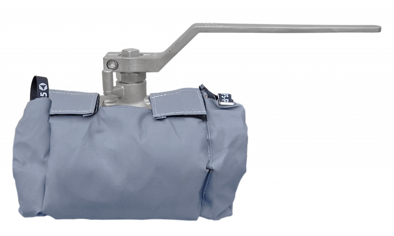 Industriefabrik Schneider, IFS Plast25 Hochtemperatur Isoliermatte, Dämmkissen, Isolierkissen aus speziellen Materialien, Hochtemerperatur geeignet zum Schutz für Armaturen und Wärmedämmung für Rohre, Industrieisolierung individuell angefertigt für Kugelhahn Armatur, Industrieisolierung, Spezialarmatur, Armaturenisolierung