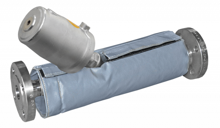 Industriefabrik Schneider, IFS Plast25 Hochtemperatur Industrieisolierung mit Schnallen, Isolierkissen individuell angefertigt für Kugelhahn Armatur, Industrieisolierung, Spezialarmatur, Revisionierbar, schnelle Montage, Rohrdämmung, Armaturenisolierung